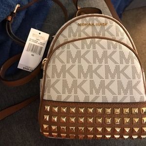 NWT Michael Kors Abbey Studded Backpack XS